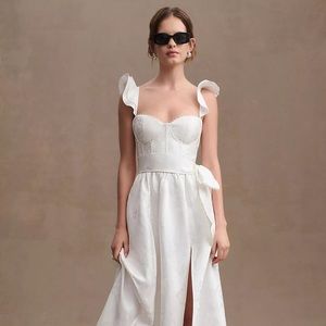 V. Chapman Vera Dress - White Baroque Floral